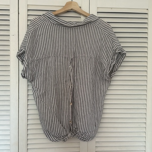 Per Se Striped Short Sleeve - Picture 3 of 4
